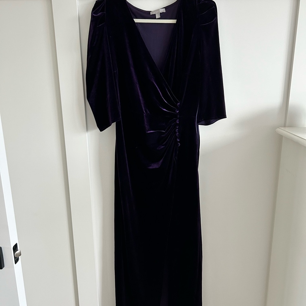 Elegant Plum Velvet Dress Chelsea 28